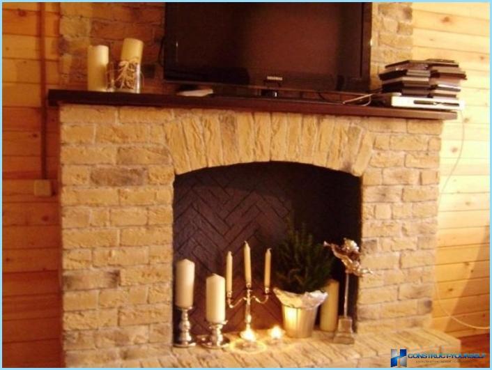 How to make a false fireplace with his hands