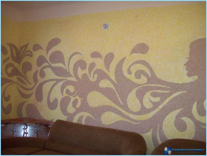 Design liquid Wallpaper in the interior of the apartment