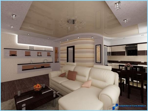 Design af en stor stue kombineret med køkkenet