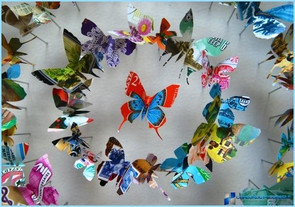 Hogyan készítsünk pillangókat a falra saját kezével