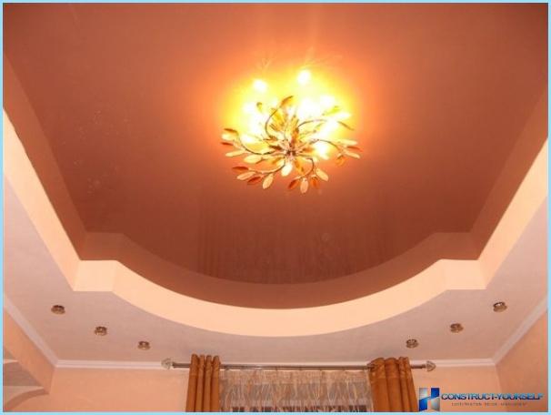 Ceiling design in room with photo