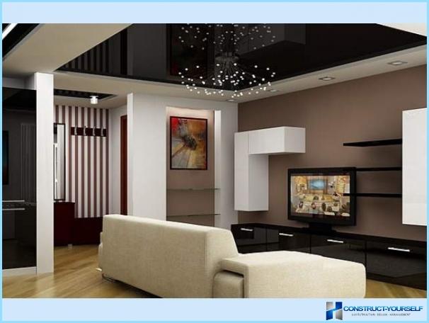 Ceiling design in room with photo