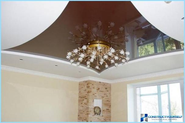 Ceiling design in room with photo