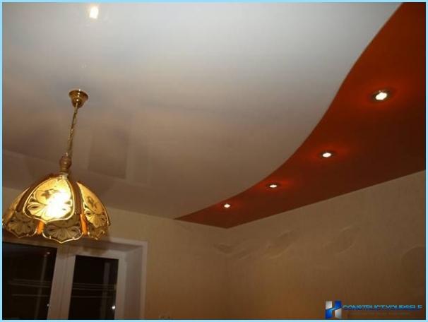 Ceiling design in room with photo