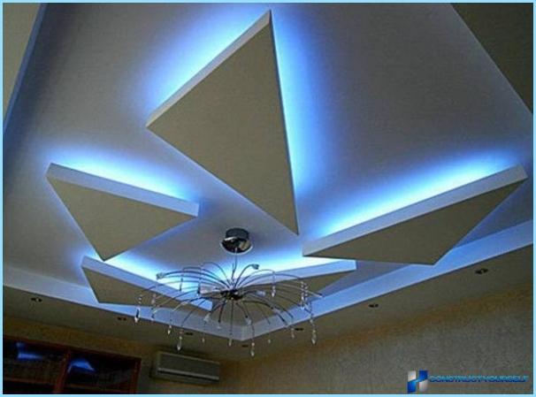 Ceiling design in room with photo