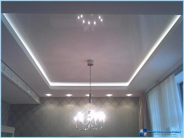 Ceiling design in room with photo