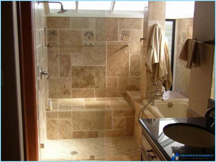 Pienen kylpyhuoneen moderni korjaus