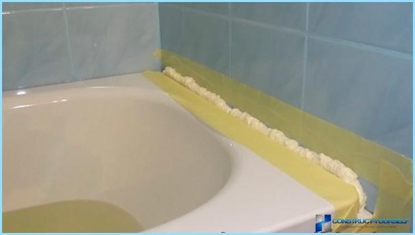 Than to seal the joint between bathtub and tile