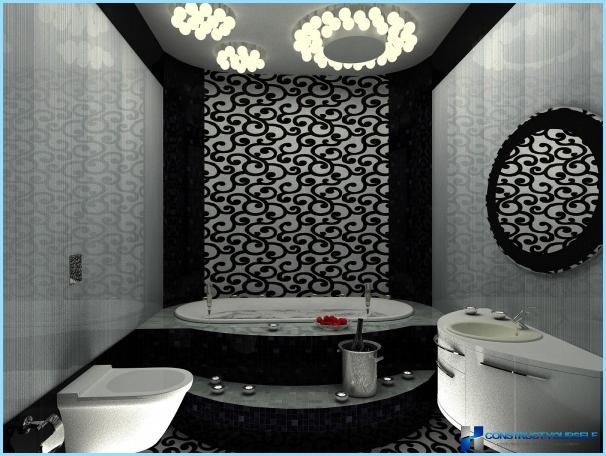 Design black and white bathroom