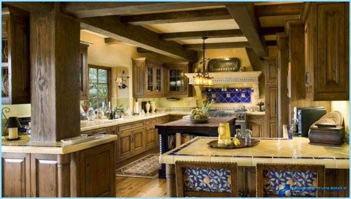 Mediterranean style in the kitchen interior