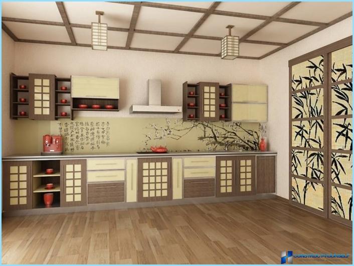 Kitchen design in Oriental style
