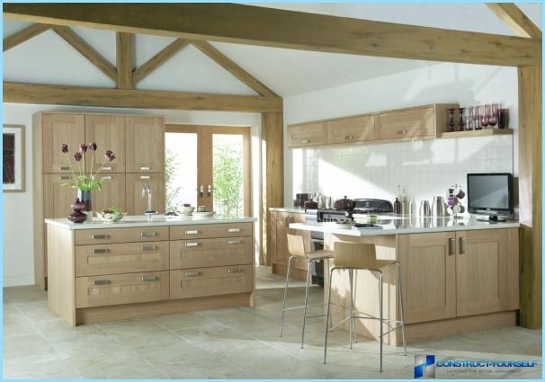 Kitchen design in eco style