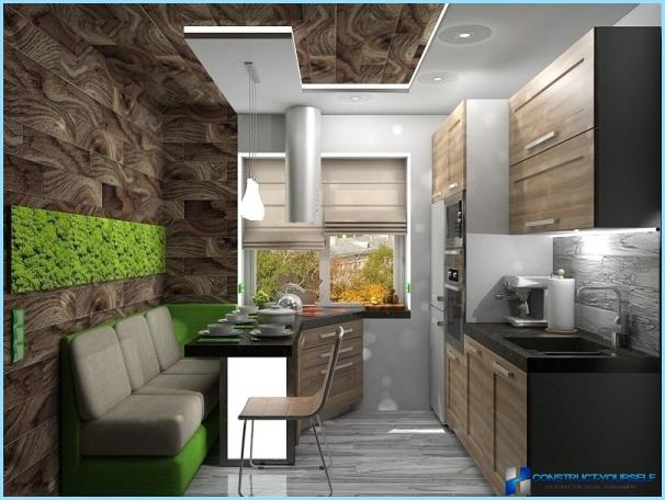 Kitchen design in eco style