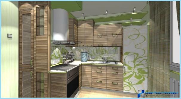 Design della cucina in stile eco.