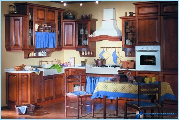 Kitchen interior in rustic style