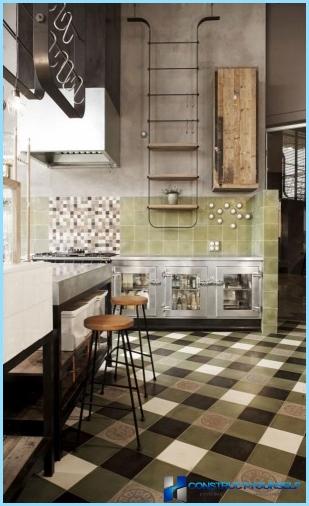 Modern design ideas wall in the kitchen