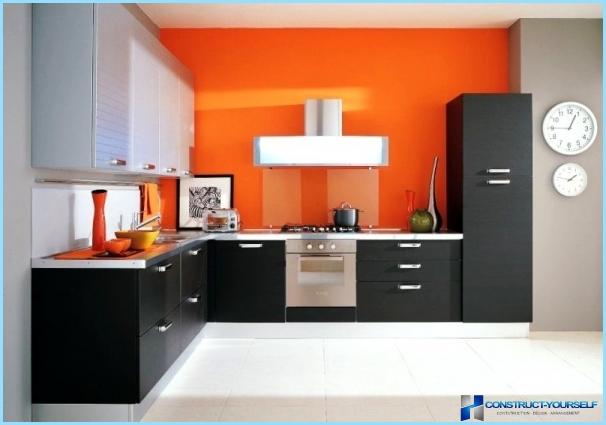Orange Küchenentwurf