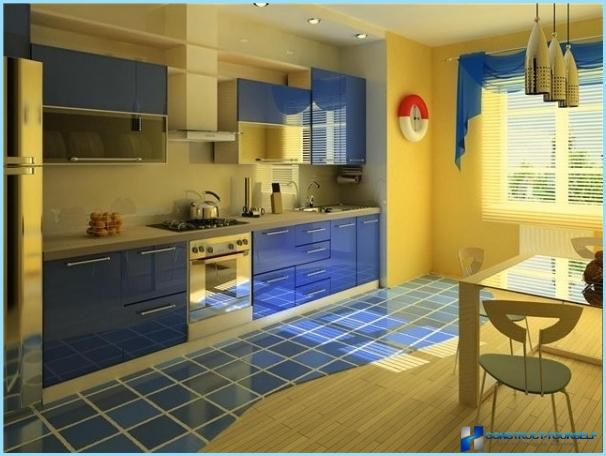 Different combinations of colors for the kitchen
