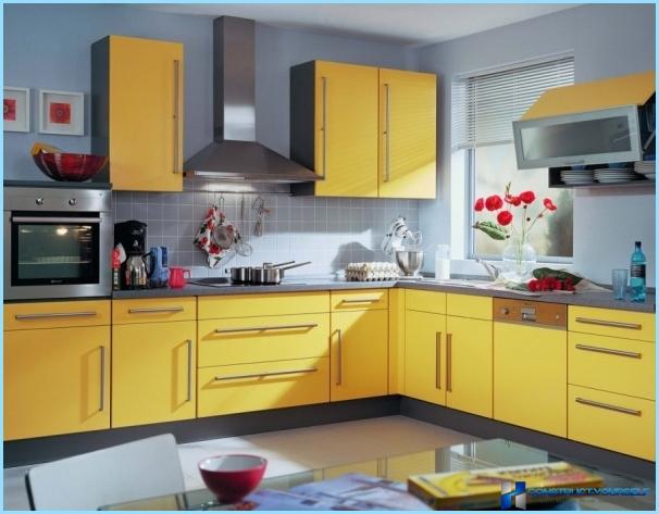 Different combinations of colors for the kitchen