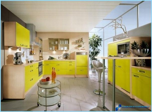 The modern style in kitchen interior