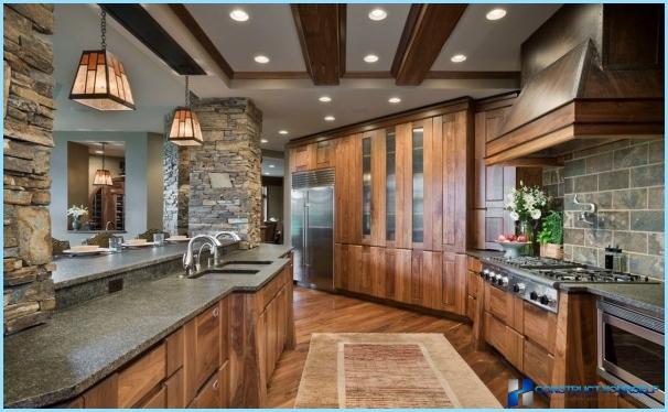 Country style in kitchen interior