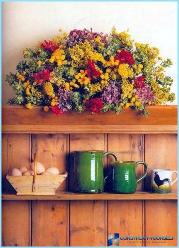 Country style in kitchen interior