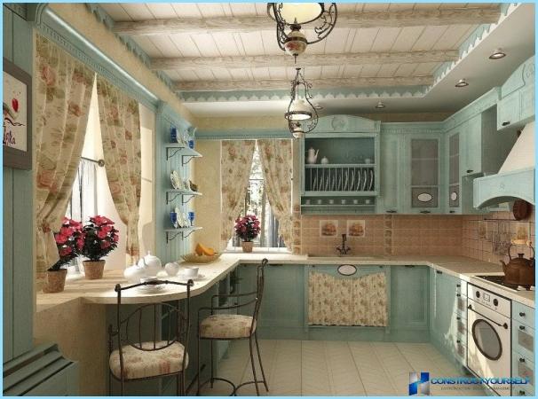 Kitchen design in the style of Provence
