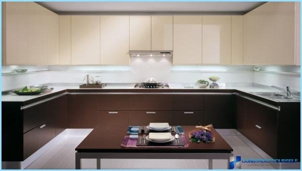 Layout und Design der Küche-Esszimmer