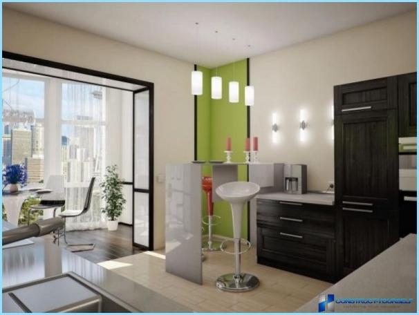 Kitchen with balcony-interiors