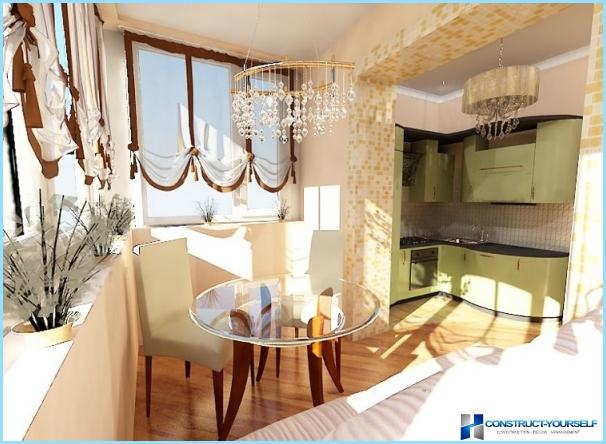Kitchen with balcony-interiors