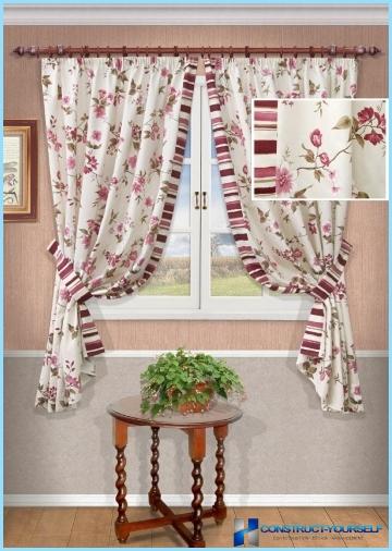 How to sew curtains for the kitchen with their hands