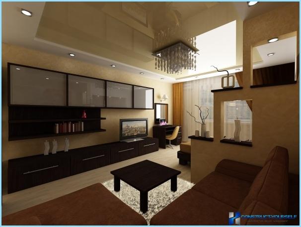 Küchenstudio 20, 18, 16 Quadratmeter. m. - stilvolles modernes Design
