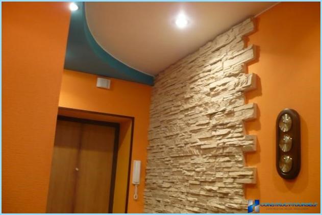 The design and finish of the hallway decorative stone