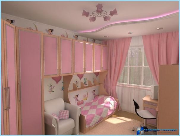 Wnętrze pokoju dziecięcego dla dziewczynki