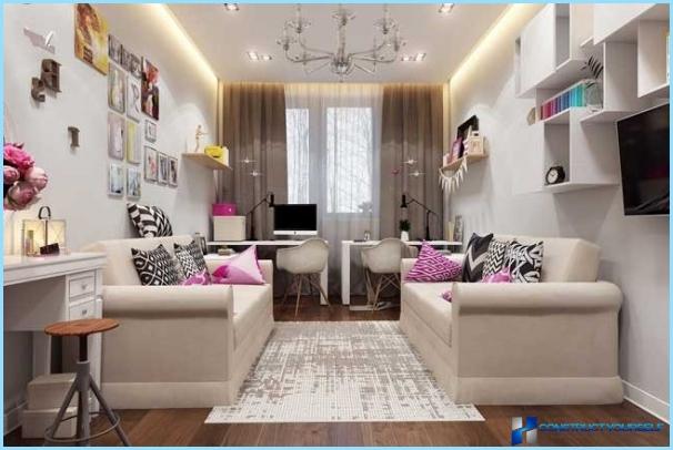 Interior room for teenage girls