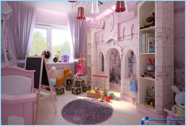 Interior nursery for two girls