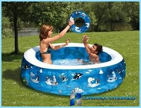 So wählen Sie einen aufblasbaren Pool für eine Sommerresidenz