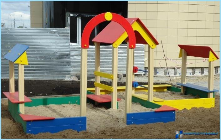 Sandkästen für den Kindergarten