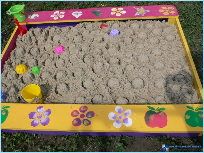 Sandbox for kindergarten