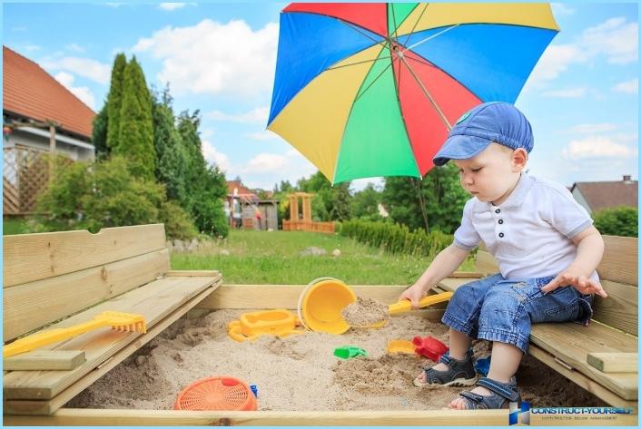 Пясъчна кутия за деца в страната