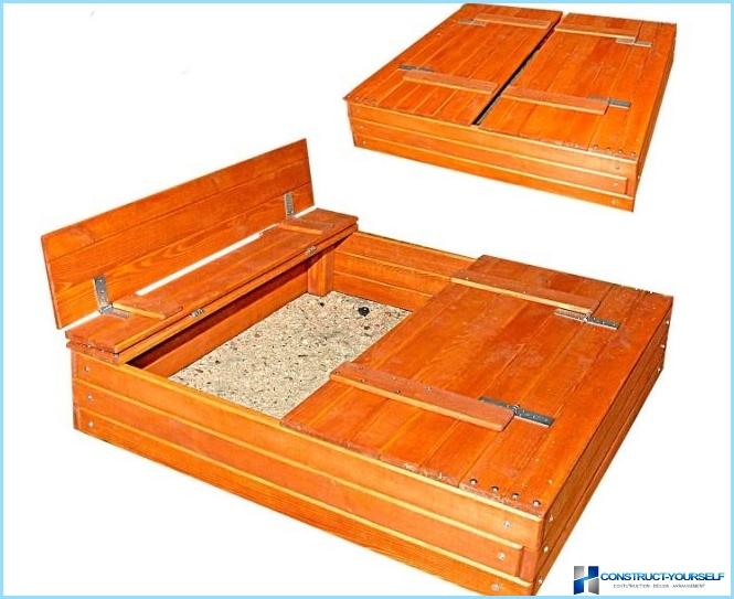 A sandbox for children in the country