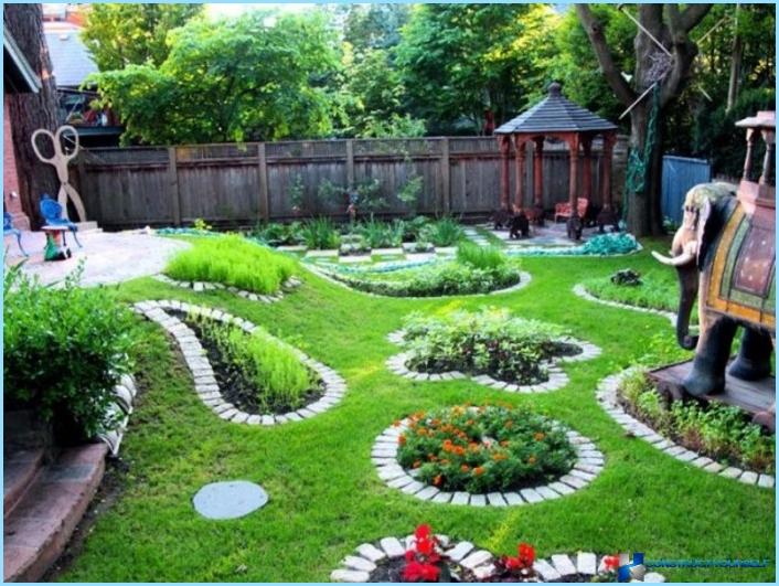 Country landscape design with their hands
