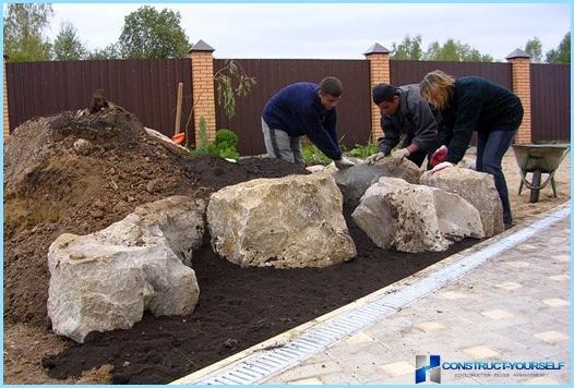 Rockery landscape design