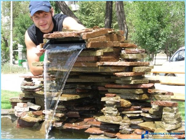 How to make a waterfall with your hands at the cottage