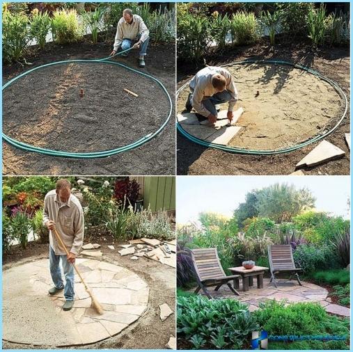 How to make a patio at the cottage