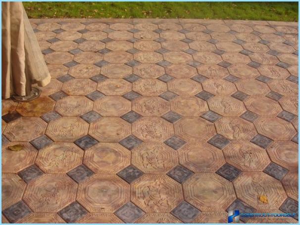Technology of production of paving tiles with their hands