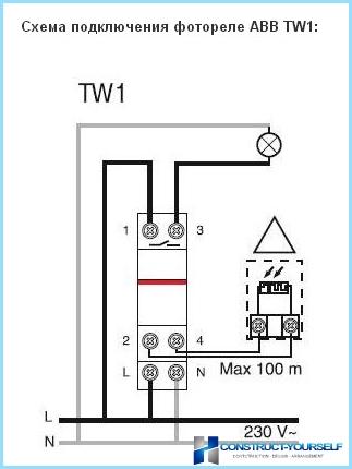 How to connect relays, photoelectric, street lighting