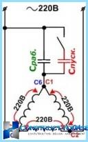 How to connect single phase motor at 220 volts