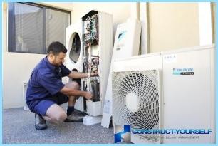 How to connect air conditioner to the mains itself