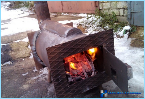 Homemade boilers long burning firewood